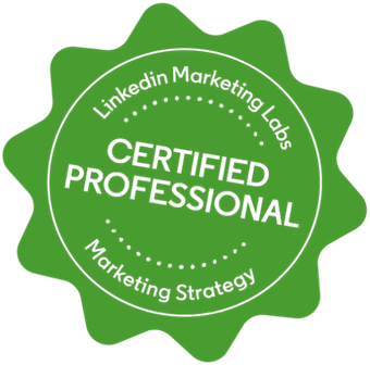LinkedIn Marketing Labs Certified Professional badge for Marketing Strategy